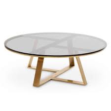 Round glass coffee table with stools. Ritter 100cm Round Grey Glass Coffee Table Gold Base Interior Secrets
