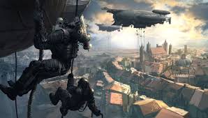 Steampunk Tendencies Illustrations By Thomas Chamberlain Keen Steampunk Background Steampunk Illustration Steam Art