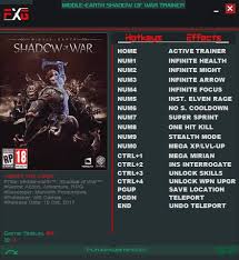 Dlc pack 4 > call of duty: Middle Earth Shadow Of War V1 0 64bits Trainer 15