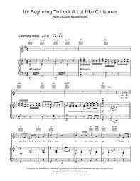 It S Beginning To Look A Lot Like Christmas Sheet Music Perry Como Piano Vocal Guitar Chords Sheet Music Notes Sheet Music Digital Sheet Music