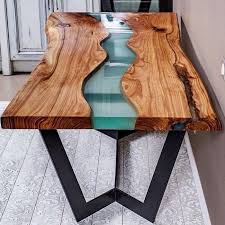 Concrete epoxy resin countertop & table epoxy resin flooring epoxy resin rock & pebble epoxy resin wood & dry rot repair epoxy resin waterproof (marine) any epoxy drips on the under side of the table can be cut off within a few hours and then sanded down evenly after the top is fully cured. Epoxy Resin River Dining Table