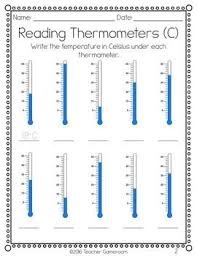 Reading Thermometers Worksheet By Teacher Gameroom Tpt Thermometers Science Reading Measurement Worksheets