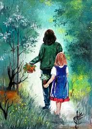 Smiling daughter with her mother. Buy Mother Daughter Handmade Painting By Monali Ghule Code Art 2979 20637 Paintings For Sale Online In India