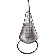 Hängesessel mit gestell rattan schwarz ø 97 cm tollo. Acamp Hangesessel Tonga Aus Pe Geflecht Schwarz Ecru Kaufen Bei Obi