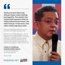 Comelec Chairman George Erwin Garcia underscores initiatives aimed at  improving the public's voting experience this year, as he compares whether  the 2025 polls are relatively more peaceful than past elections.  #VotePH2025 •⁠