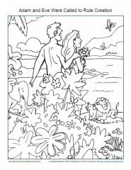 School's out for summer, so keep kids of all ages busy with summer coloring sheets. Adam And Eve Were Called To Rule Creation Coloring Page Children S Bible Activities Sunday School Activities For Kids