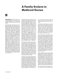 A Family Enclave in Medieval Genoa