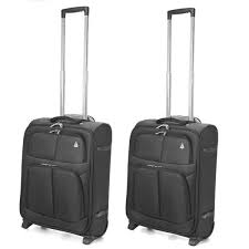 Sac à main ou un ordinateur portable jusqu'à 30 x 40 x 10. Aerolite Taille Maximale Ryanair Bagage Cabine A Main 55x40x20 Valise Souple Leger 2 Roulettes Noir 2 X Noir