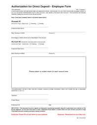 5 Direct Deposit Form Templates - Excel xlts