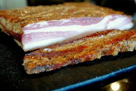 It is often injected with the cure and sprayed with liquid smoke. Homemade Bacon Food Swine