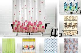 Sand and white striped shower curtain. 28 Designer Shower Curtains Ideas For Your Bathroom