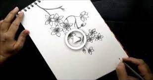 How To Draw Cherry Blossom Flowers For Beginners Step By Step Video Cherry Blossom Drawing Cherry Blossom Cherry Blossom Flowers