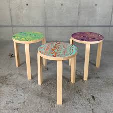 Artek alvar aalto three legged stool 60 honey stained new. Stool 60 Coloring ã‚«ãƒ©ãƒªãƒ³ Mid Century Modern