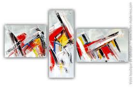 Fond noir ou blanc, motifs noir blanc. Tableau Triptyque Gris Dernier Caprice