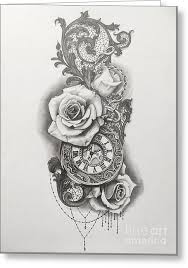 Pocketwatch And Roses By Emma Ridley Tattoo Sleeve Designs Sleeve Tattoos For Women Half Sleeve Tattoo