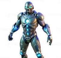 vibrant creative A futuristic exoskeleton suit enhancing ...