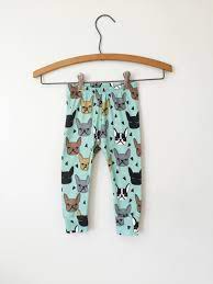Organic Baby Leggings French Bulldog Print Lola Stella