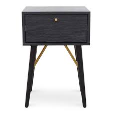 Trent Wooden Bed Side Table Black Interior Secrets Black Side Table Wooden Bed Bedside Table