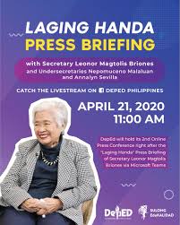 Share brion gysin quotations about writing. Uzivatel Deped Na Twitteru Be Informed Deped Secretary Leonor Magtolis Briones Will Be Joining The Laging Handa Press Briefing Tomorrow April 21 2020 At 11 00 Am To Discuss Actions And Plans