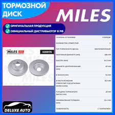 Диск тормозной Miles MERCEDES W204 180-200 07- передний с покрытием K200176  - купить по низкой цене в интернет-магазине OZON (979519801)