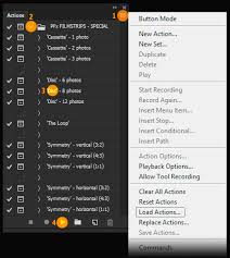 You'll record the steps for matching colors, sharpening, and saving the images as an photoshop preserves your most recent settings in filter dialog boxes until you change them again. Installing And Running Photoshop Actions