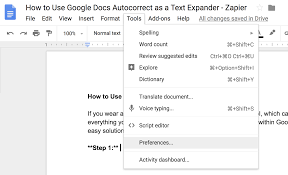 How To Use Autocorrect In Google Docs