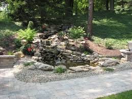 Klein S Lawn Landscaping Water Features Pond Waterfalls Sloped Garden Landscaping Water Feature Pond Waterfall