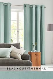 Eyelet Lined Cotton Pencil Pleat Curtains Curtains Thermal Curtains Cotton Curtains