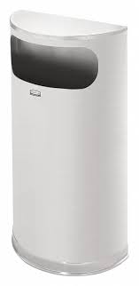 Traditional design complements any decor. Rubbermaid Commercial Products 9 Gal Half Round Fire Resistant Wastebasket Metal Silver 1lyl5 Fgso8ssspl Grainger