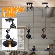 The gravity pendant fixture is a marvelous home lighting solution that utilizes a pulley for an interesting focal point for any space. Buy Retro Hanging Ceiling Light Vintage Industrial Pendant Retractable Pulley Lamp At Affordable Prices Price 64 Usd Free Shipping Real Reviews With Photos Joom