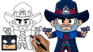 Build the following simple words to complete this puzzle: How To Draw Brawl Stars Gunslinger Colt Step By Step Youtube