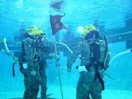 'Trident' dive detachment hosts underwater change-of-command ceremony