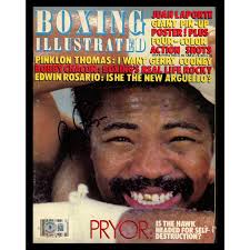 Aaron Pryor Autographed Boxing Illustrated Magazine Beckett BAS QR #BK08904