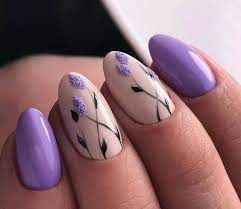 Lovely Cute Nail Art Ideas For Wedding Fashonails Lilac Nails Lilac Nails Design Spring Nail Art