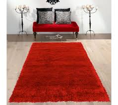Comment nettoyer un tapis shaggy. 100x100 Rond Tapis Shaggy Poils Long Rond Malaidory Rouge Tapis Salon Et Chambre But