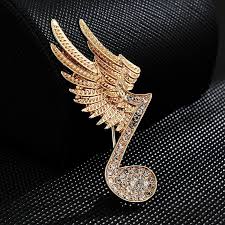 musical note brooch