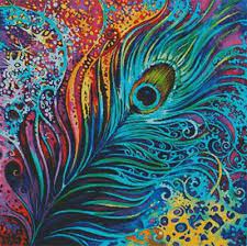 The colors are so beautiful. Peacock Feather Cross Stitch Pattern