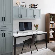 Creating Your Home Office Using Ikea Sektion Kitchen Cabinets In 2020 Ikea Home Office Ikea Built In Home