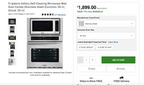 Shop our official weekly ad for the best deals at best buy®! Frigidaire Gallery Self Cleaning With Steam True Convection Microwave Wall Oven Combo Stainless Steel Common 30 Inch Actual 30 In Lowes Com Frigidaire Gallery Wall Oven Microwave