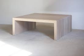 Oversized Plank Waterfall Coffee Table White Oak Or Walnut Etsy In 2020 Coffee Table White White Oak Coffee Table Coffee Table