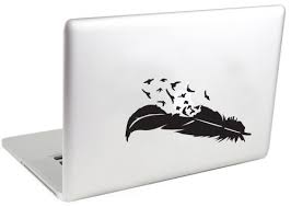 Bird nightingale simple vector icon. Bird Flying From Feather Macbook Symbol Keypad Iphone Ipad Decal Skin Sticker Laptop Buy Online In Angola At Angola Desertcart Com Productid 4146154