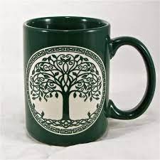 Angry cat christmas tree coffee tea cup mug gift. Green Celtic Tree Of Life Coffee Cup Saint Patrick S Day Gift For Irish Personalization Available Brad Goodell Weddings