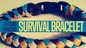 This bracelet is made with 550 paracord. Paracord Braid Diy 4 Strand Paracord Braid With Core And Buckle