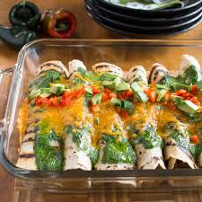 Grease a big enough sheet of aluminum foil to cover. Chicken Enchiladas With Fire Roasted Poblano Peppers Healthy World Cuisine