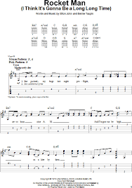 You can learn it with our #sheetmusicboss synthesia #pianotutorial or from our official sheet. Rocket Man I Think It S Gonna Be A Long Long Time Easy Guitar With Tab