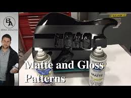 How To Paint Matte And Gloss Patterns With Spray Paint Youtube