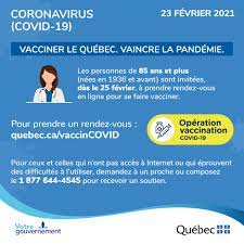 Vaccination Covid 19 Personnes De 85 Ans Et Plus Saint Jean De Matha