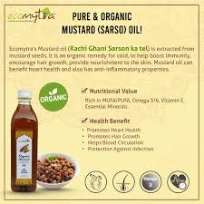 Yeh aapke bal ko jad se majbut banata h. Ecomytra Sarso Ka Tel Pure And Organic Oil Extracted Facebook