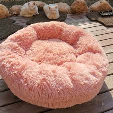Get your fur kids the calming bed today and let them rediscover good night's sleep! Long Plush Dounts Bed For Cat Bed Cat Cushion Calming Pet Bed Hondenmand Kennel Super Soft Fluffy Comfortable Large Dog House Cat Beds Mats Aliexpress
