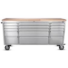 72 In 15 Drawer Workbench Stainless Steel Workbench Diy Workbench Workbench Designs